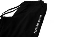 Load image into Gallery viewer, ALPHA MIND MOTIVATION JOGGERS (BLACK)